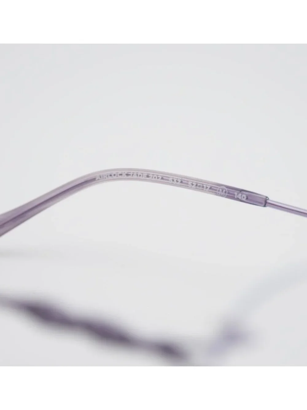 AIRLOCK JADE 202 532 Rimless Eyeglasses Lilac 52mm Cat Eye Frame